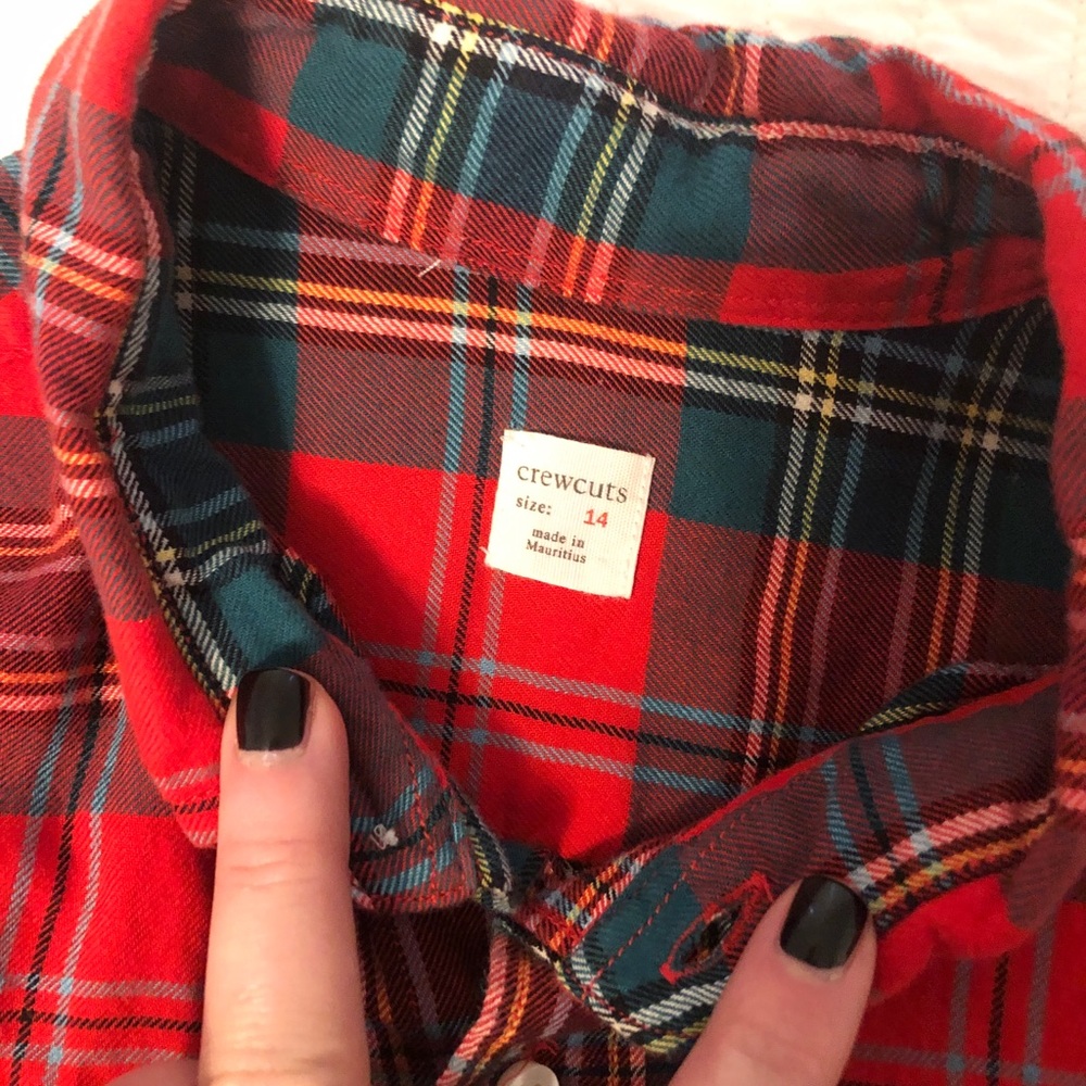 Crewcuts plaid button down - Picture 2 of 3